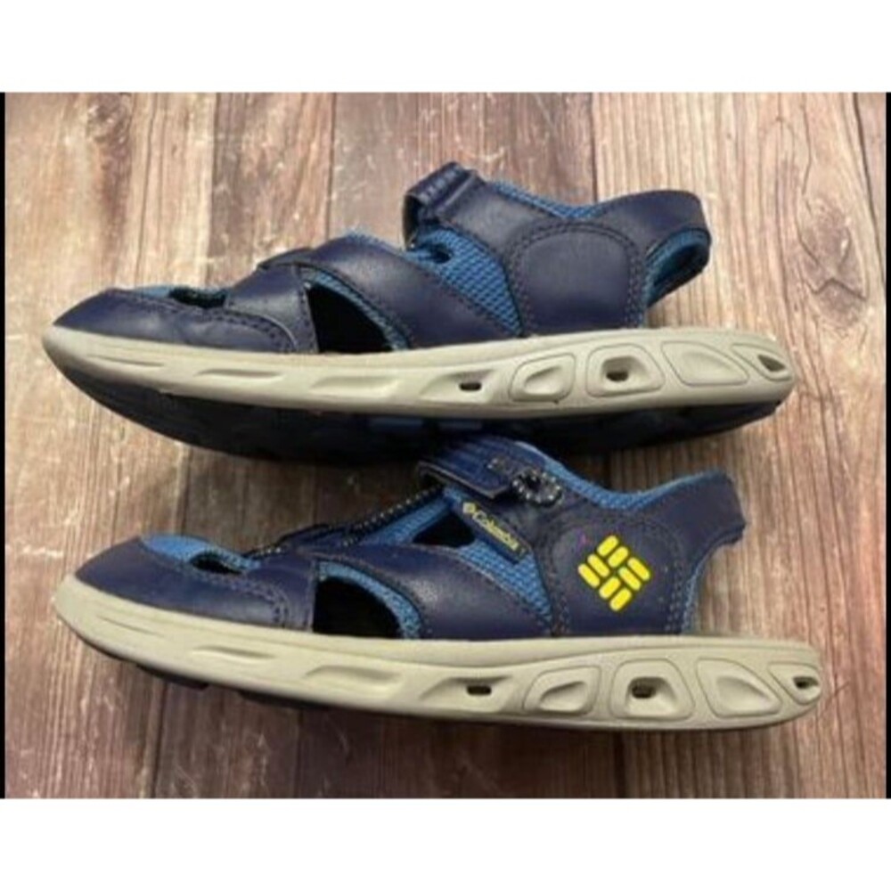 Blue Columbia Boy Techsun Water Shoes Hiking Sandals, Size Youth 4 - Picture 4 of 5
